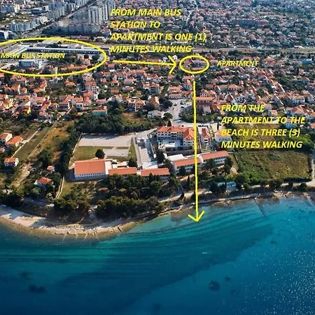 Apartament Candy Ap.-near Center,bus,beach+free Parking Place Zadar